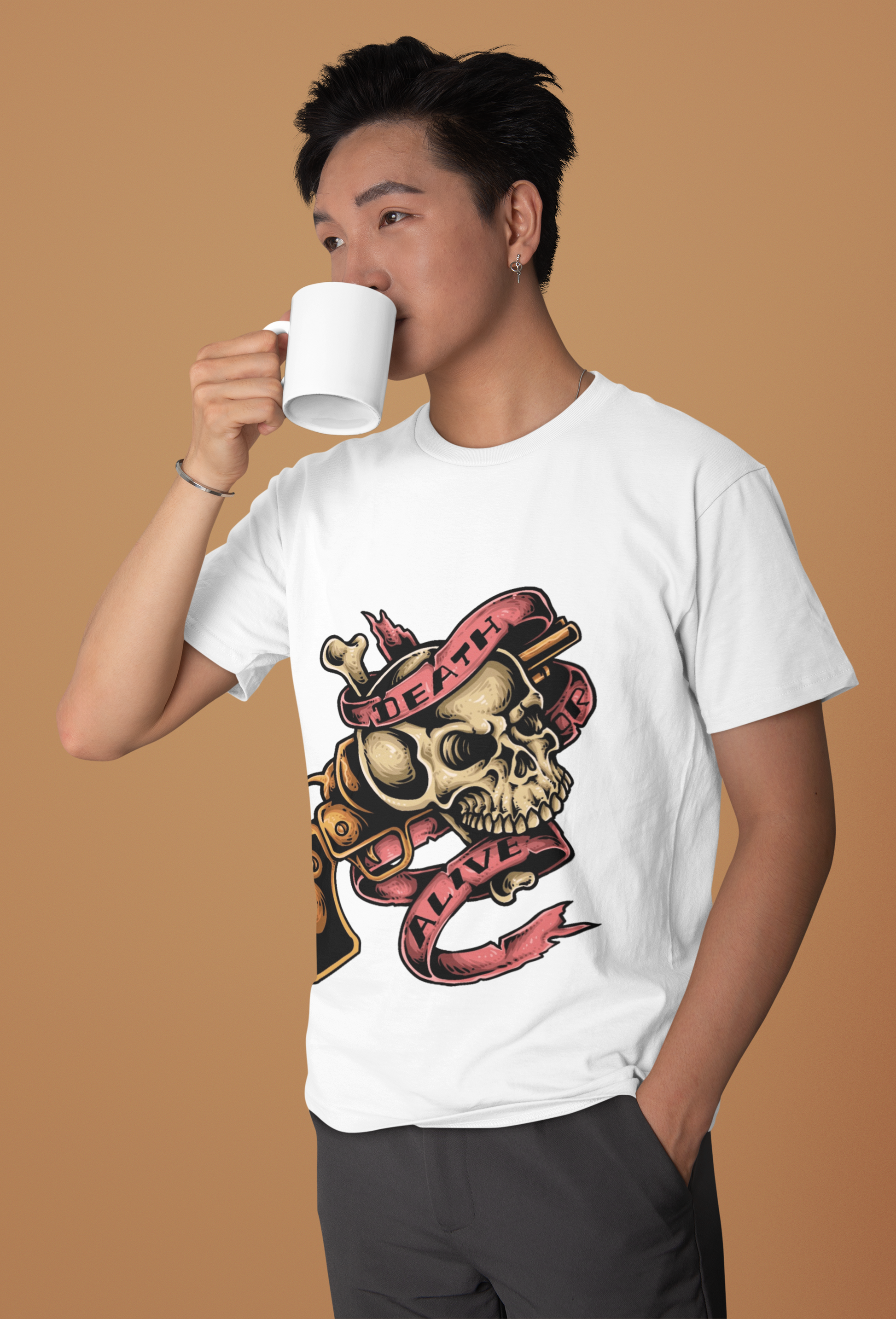 Death Alive graphic premium Oversized T shirt