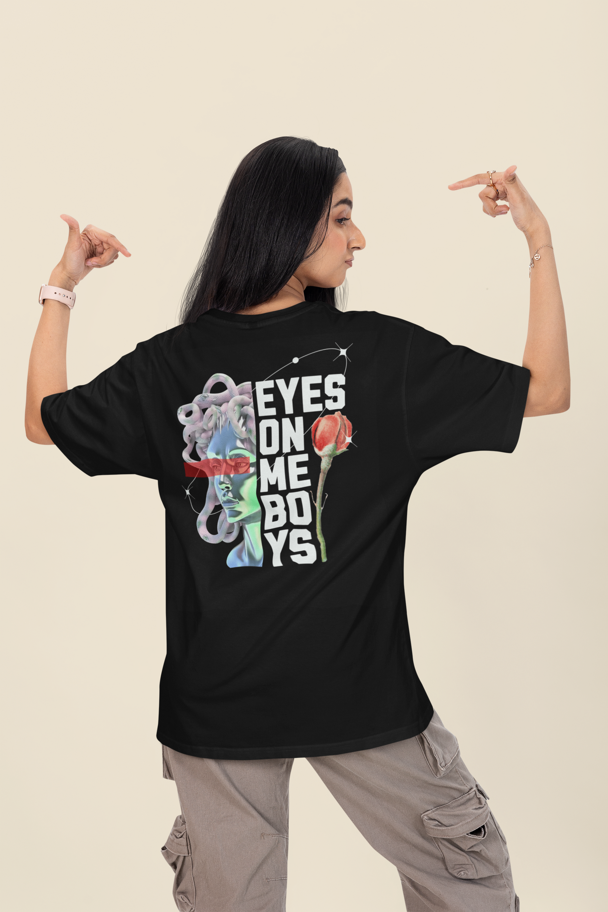 Eyes on me Boys Women Oversized