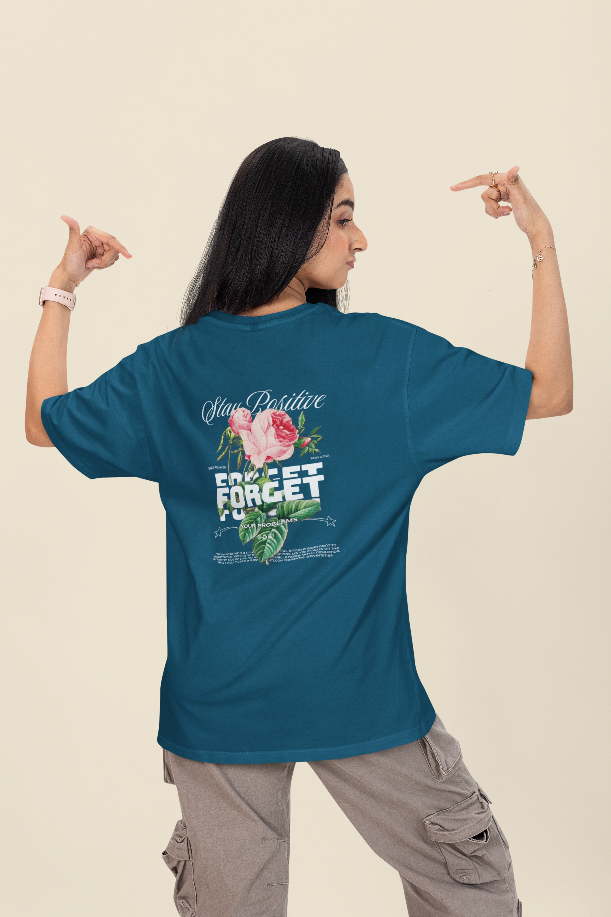 Stay positive Women Oversized