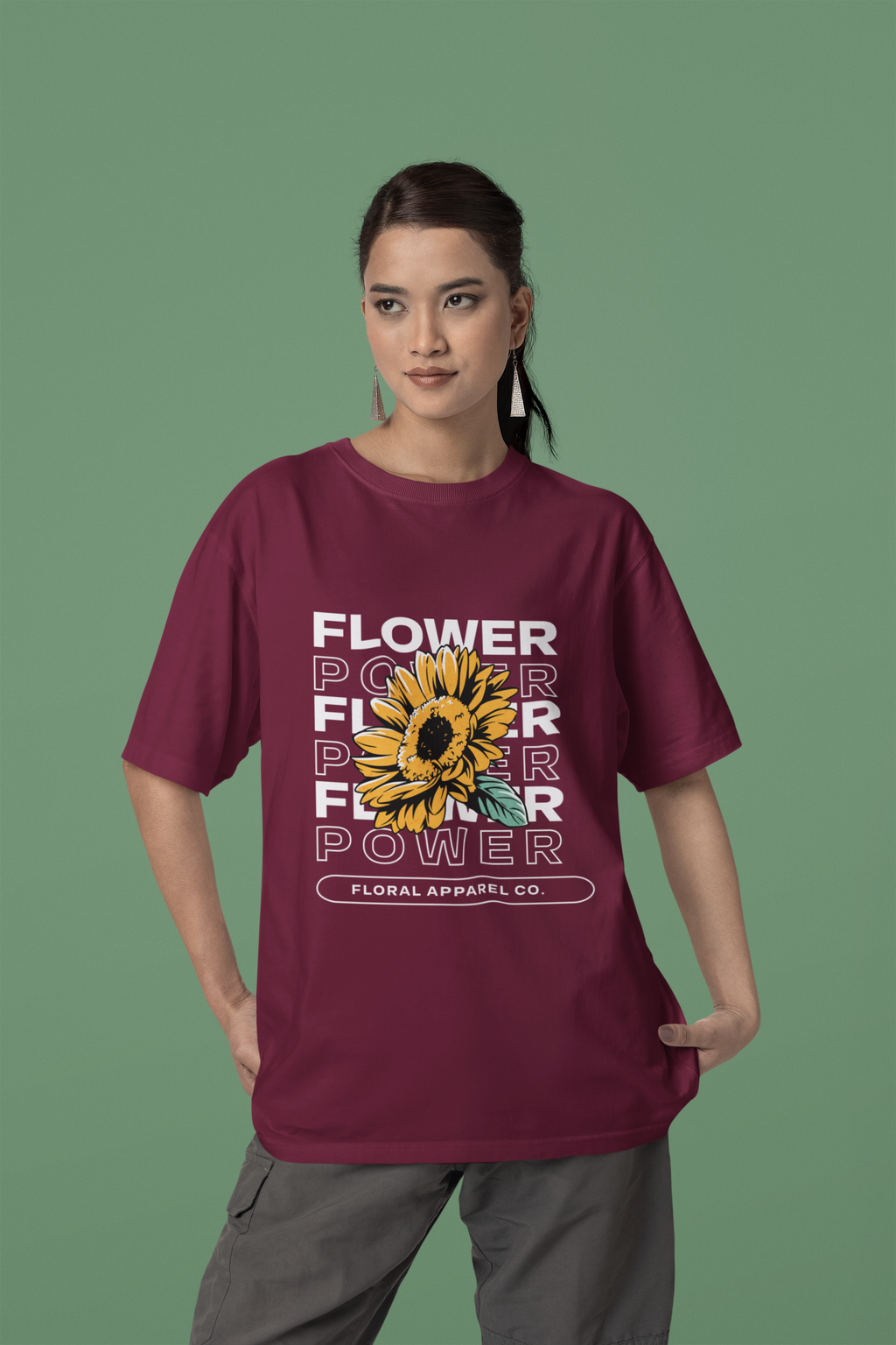 Flower Women Oversized