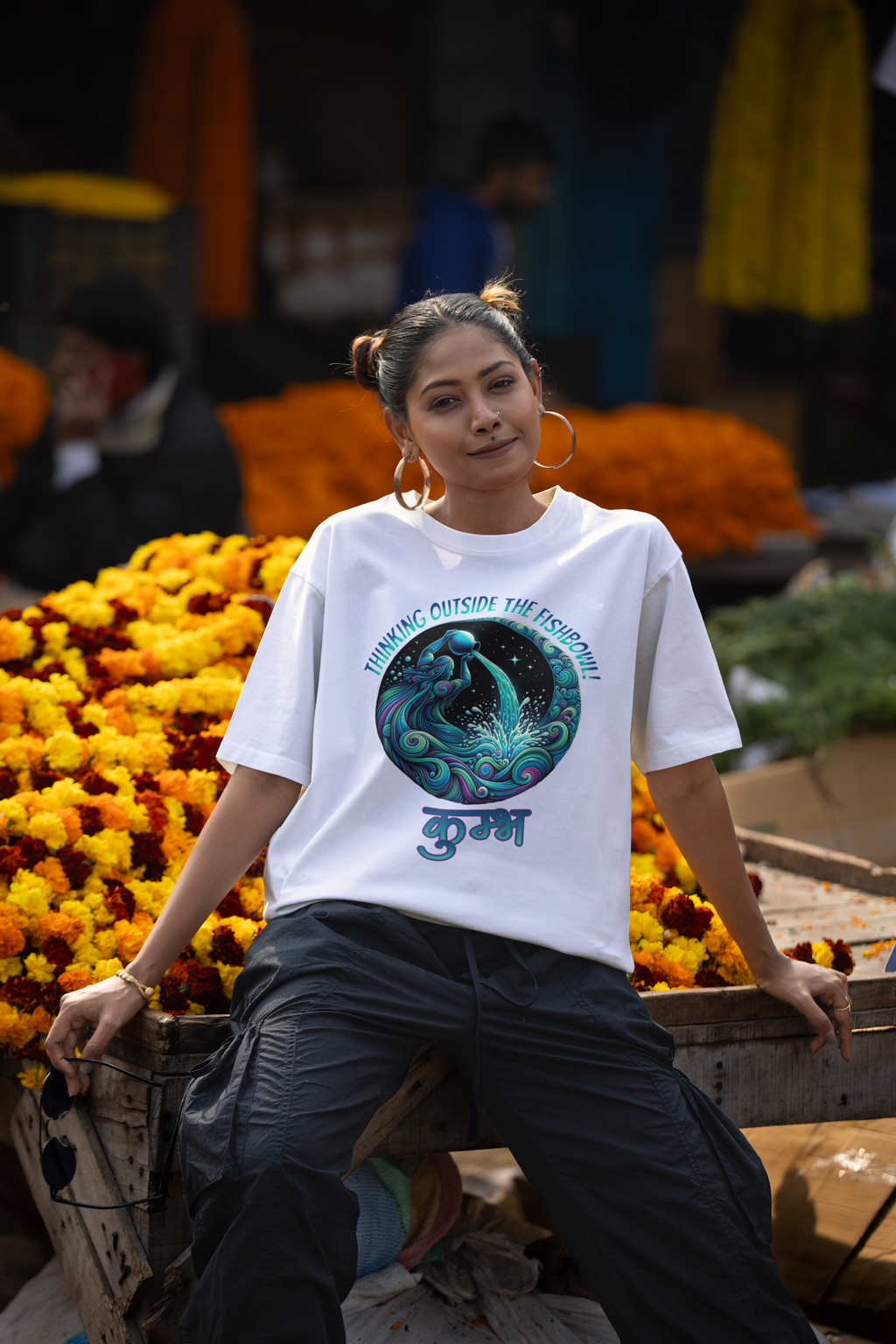 Zodiac Aquarius Women Oversized