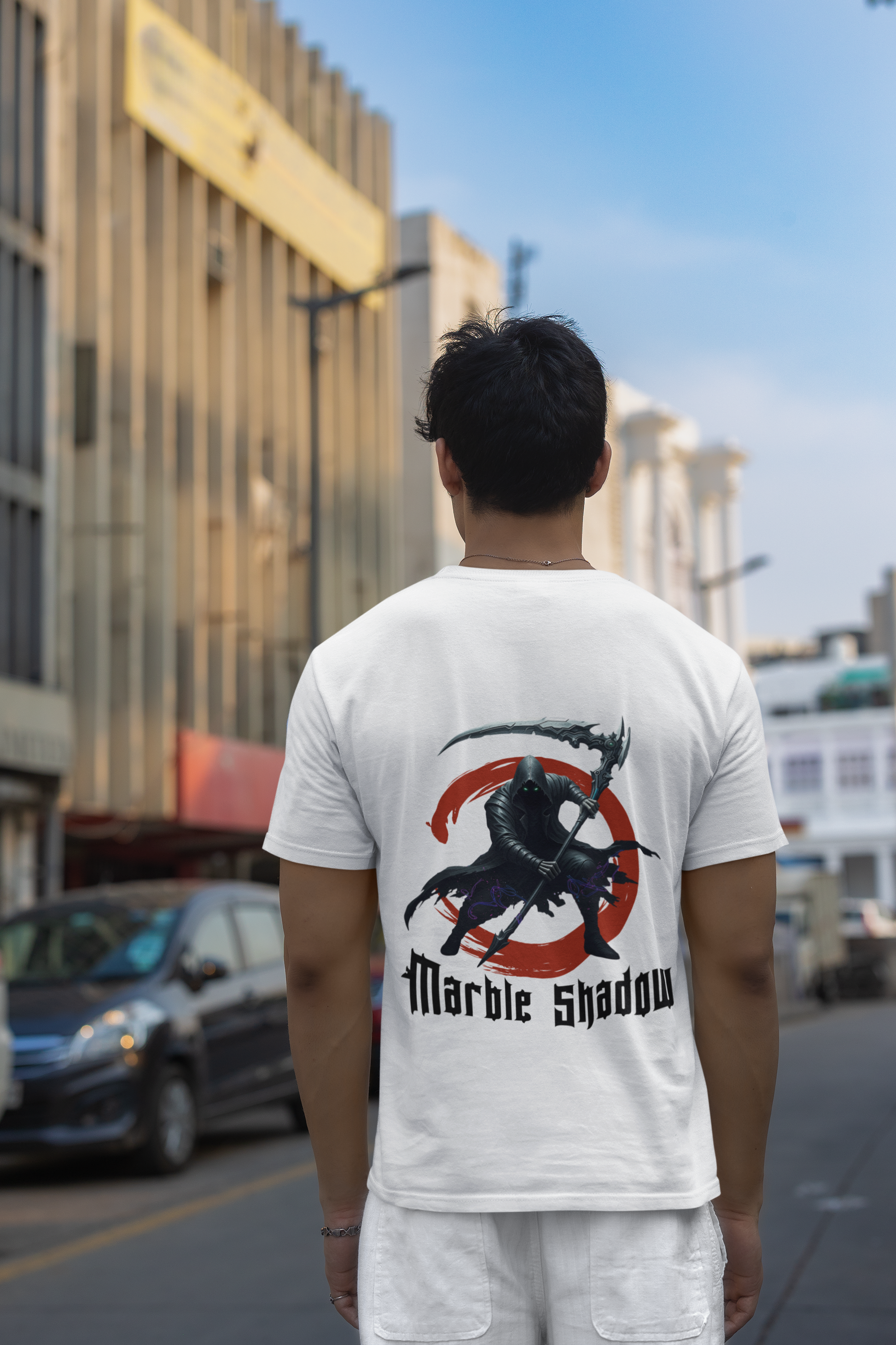 marble Shadow PremiumOversized T shirt