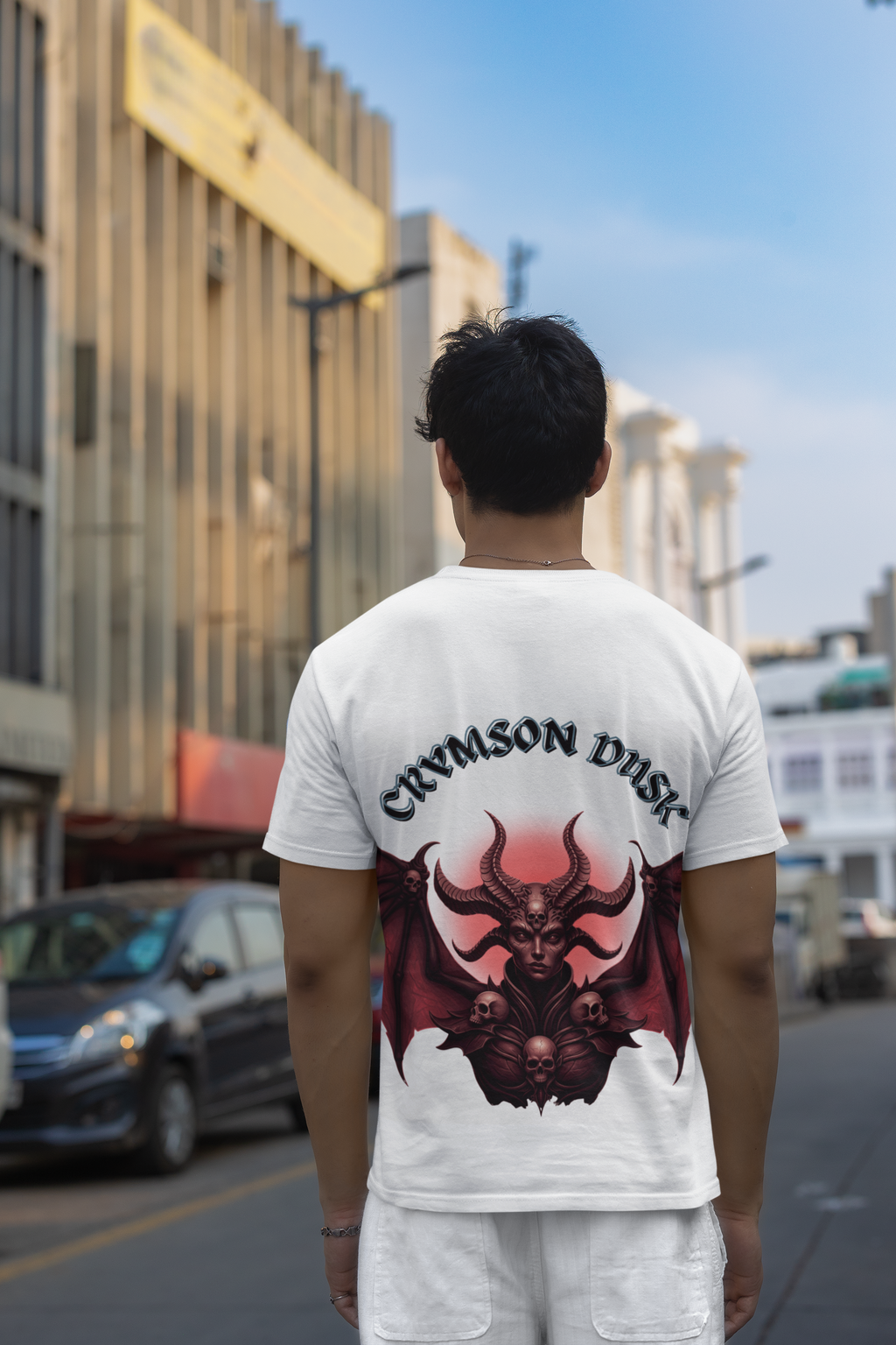 Crymson Dusk Premium Oversized T shirt