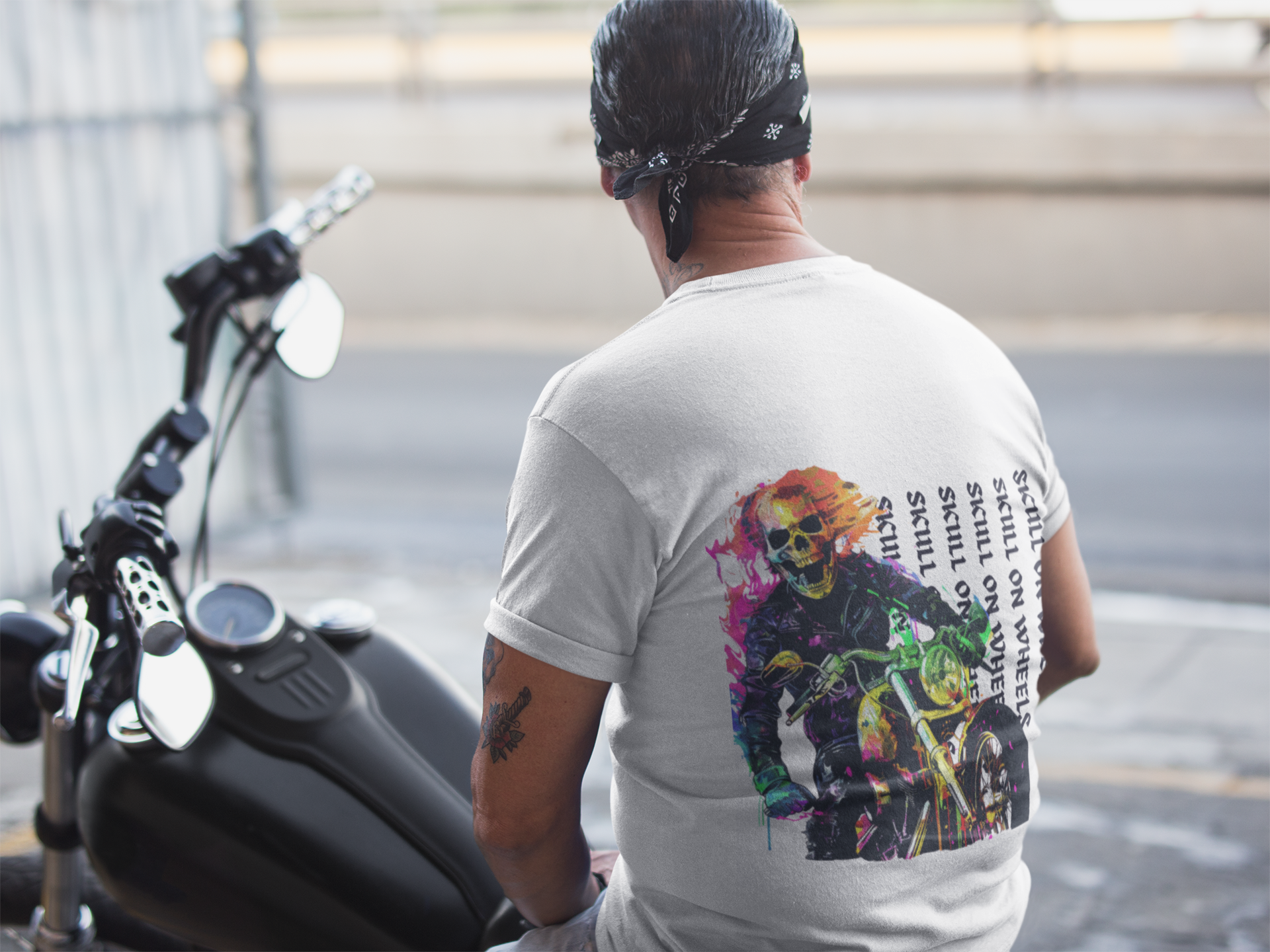 Skull on wheels Oversized Streetwear