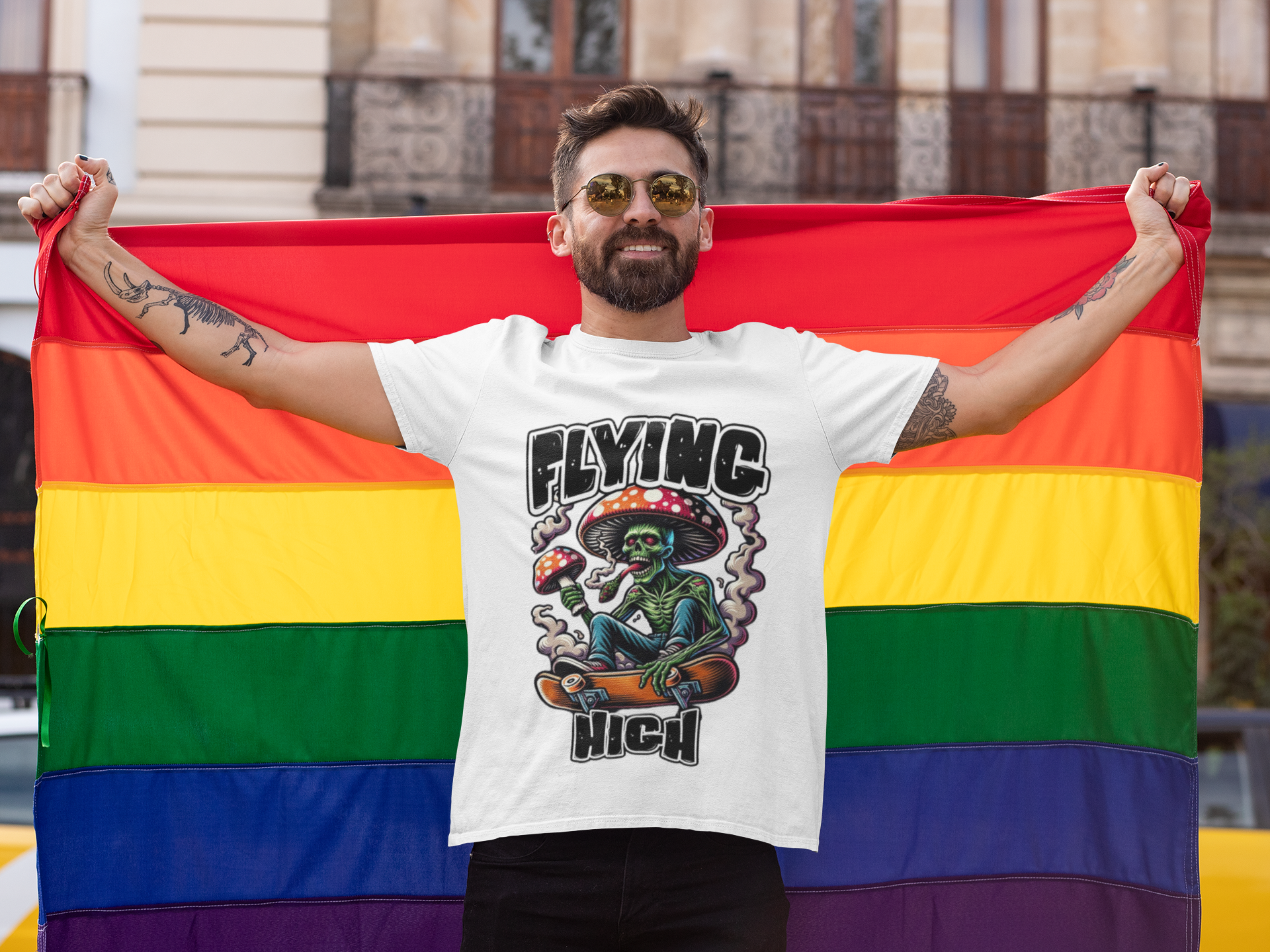 Flying High Premium Oversized T shirt